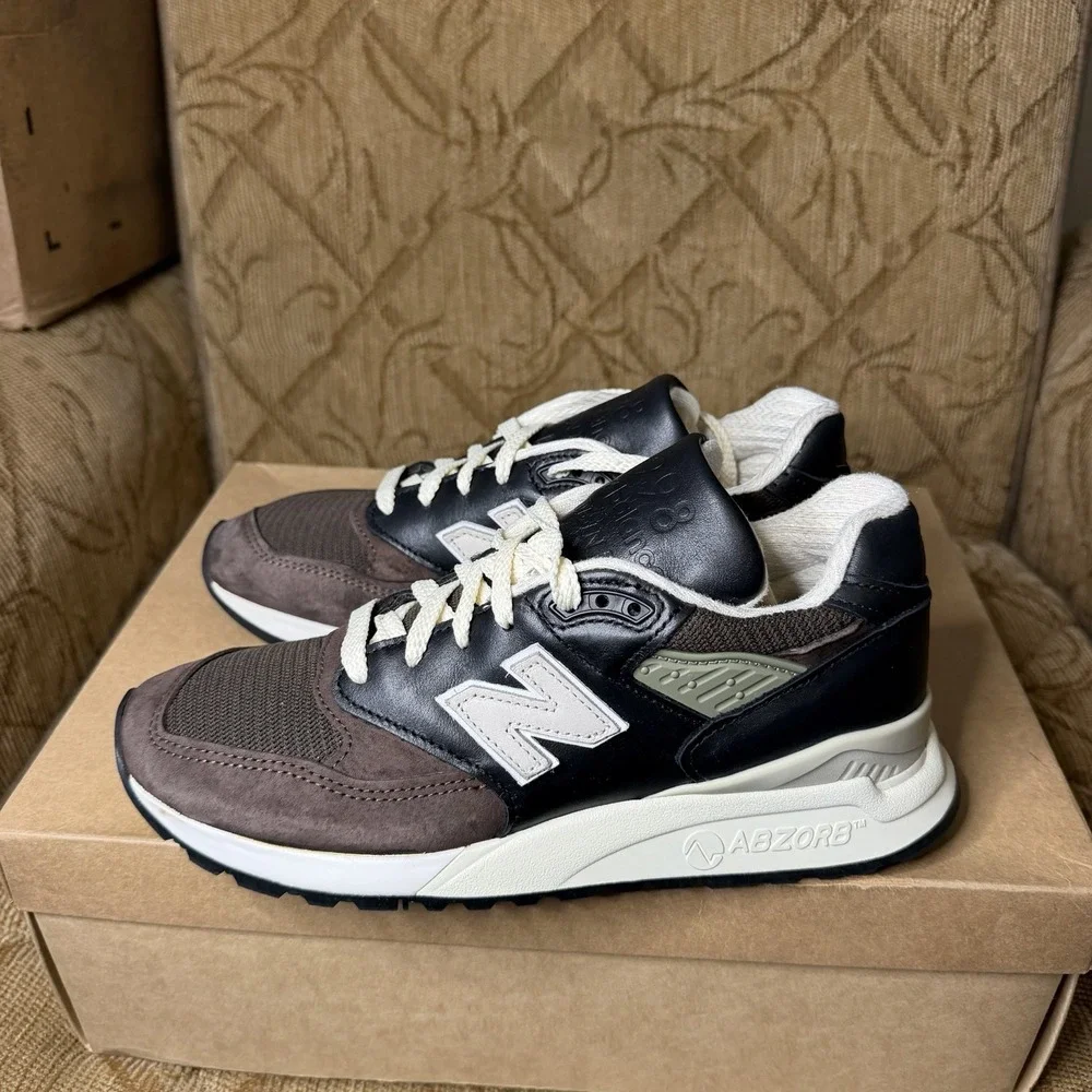New Balance 998 Made In USA Teddy Santis Brown Toe U998RE Men's Size 6D Sneakers